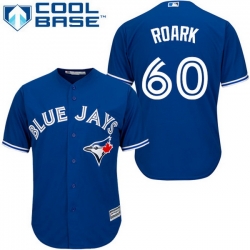 Blue Jays 60 Tanner Roark Blue New Cool Base Stitched MLB Jersey