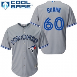 Blue Jays 60 Tanner Roark Grey New Cool Base Stitched MLB Jersey