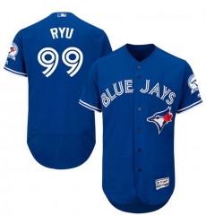 Blue Jays 99 HyunJin Ryu Blue Flexbase Authentic Collection Stitched MLB Jersey