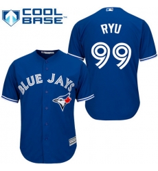 Blue Jays 99 HyunJin Ryu Blue New Cool Base Stitched MLB Jersey