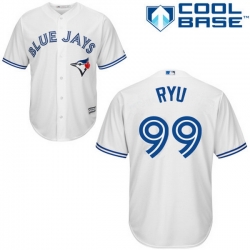 Blue Jays 99 HyunJin Ryu White New Cool Base Stitched MLB Jersey