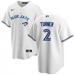 Men Toronto Blue Jays 2 Justin Turner White Cool Base Stitched Jersey