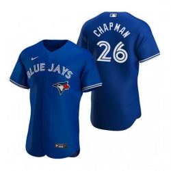Men Toronto Blue Jays 26 Matt Chapman Royal Flex Base Stitched Baseball jersey