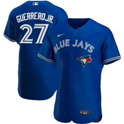 Men Toronto Blue Jays 27 Vladimir Guerrero Jr  Men Nike Royal Alternate 2020 Flex Base Player MLB Jersey