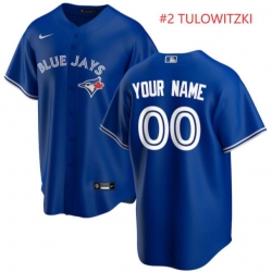 Men Toronto Blue Jays  Troy Tulowitzki  #22 Blue Nike Jersey