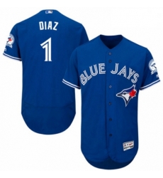 Mens Majestic Toronto Blue Jays 1 Aledmys Diaz Royal Blue Alternate Flex Base Authentic Collection MLB Jersey