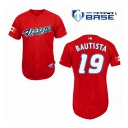 Mens Majestic Toronto Blue Jays 19 Jose Bautista Replica Red Cool Base MLB Jersey