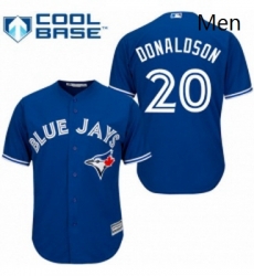 Mens Majestic Toronto Blue Jays 20 Josh Donaldson Replica Blue Alternate MLB Jersey