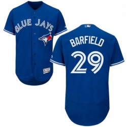 Mens Majestic Toronto Blue Jays 29 Jesse Barfield Royal Blue Flexbase Authentic Collection MLB Jersey