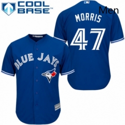 Mens Majestic Toronto Blue Jays 47 Jack Morris Replica Blue Alternate MLB Jersey 