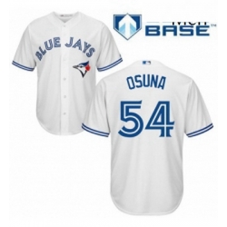 Mens Majestic Toronto Blue Jays 54 Roberto Osuna Replica White Home MLB Jersey