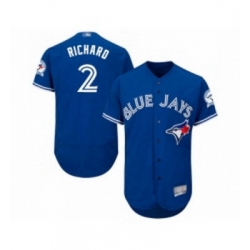 Mens Toronto Blue Jays 2 Clayton Richard Royal Blue Alternate Flex Base Authentic Collection MLB Jersey
