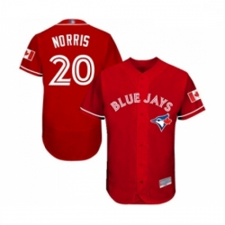 Mens Toronto Blue Jays 20 Bud Norris Scarlet Alternate Flex Base Authentic Collection MLB Jersey