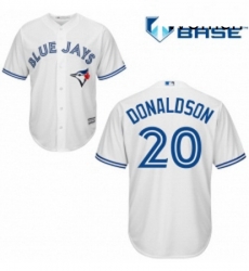 Womens Majestic Toronto Blue Jays 20 Josh Donaldson Authentic White MLB Jersey