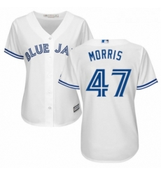 Womens Majestic Toronto Blue Jays 47 Jack Morris Replica White Home MLB Jersey 