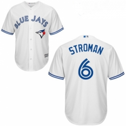 Womens Majestic Toronto Blue Jays 6 Marcus Stroman Authentic White MLB Jersey