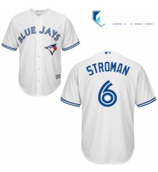 Youth Majestic Toronto Blue Jays 6 Marcus Stroman Replica White Home MLB Jersey
