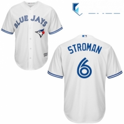 Youth Majestic Toronto Blue Jays 6 Marcus Stroman Replica White Home MLB Jersey
