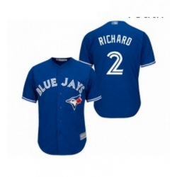 Youth Toronto Blue Jays 2 Clayton Richard Replica Blue Alternate Baseball Jersey 