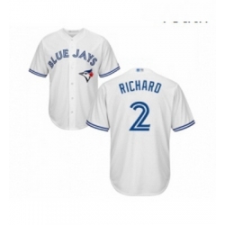 Youth Toronto Blue Jays 2 Clayton Richard Replica White Home Baseball Jersey 