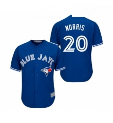 Youth Toronto Blue Jays 20 Bud Norris Replica Blue Alternate Baseball Jersey 