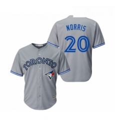 Youth Toronto Blue Jays 20 Bud Norris Replica Grey Road Baseball Jersey 