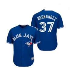 Youth Toronto Blue Jays 37 Teoscar Hernandez Replica Blue Alternate Baseball Jersey 