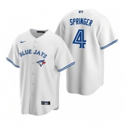 Youth Toronto Blue Jays 4 George Springer White Cool Base Stitched MLB Jersey