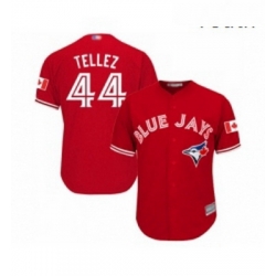 Youth Toronto Blue Jays 44 Rowdy Tellez Replica Scarlet Alternate Baseball Jersey 