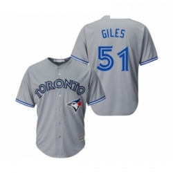 Youth Toronto Blue Jays 51 Ken Giles Replica Grey Road Baseball Jersey 