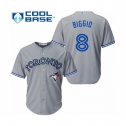Youth Toronto Blue Jays #8 Cavan Biggio Authentic Grey Road Baseball Player Jersey