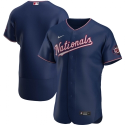 Men Washington Nationals Men Nike Navy Alternate 2020 Flex Base Team MLB Jersey