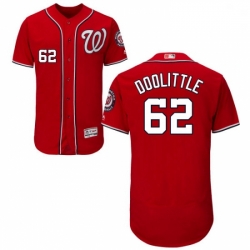 Mens Majestic Washington Nationals 62 Sean Doolittle Red Flexbase Authentic Collection MLB Jersey