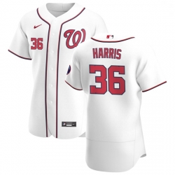 Washington Nationals 36 Will Harris Men Nike White Home 2020 Authentic Player MLB Jersey