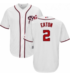 Youth Majestic Washington Nationals 2 Adam Eaton Replica White Home Cool Base MLB Jersey