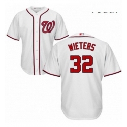 Youth Majestic Washington Nationals 32 Matt Wieters Replica White Home Cool Base MLB Jersey
