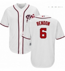 Youth Majestic Washington Nationals 6 Anthony Rendon Authentic White Home Cool Base MLB Jersey