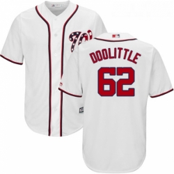 Youth Majestic Washington Nationals 62 Sean Doolittle Authentic White Home Cool Base MLB Jersey 