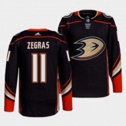 Adidas Men's Anaheim Ducks #11 Trevor Zegras Black Home Authentic Stitched NHL Jersey