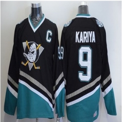 Anaheim Ducks #9 Paul Kariya Black CCM Throwback Stitched NHL Jersey