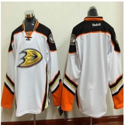 Anaheim Ducks Blank White New Road Stitched NHL Jersey
