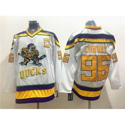 Ducks 96 Charlie Conway White CCM Jersey