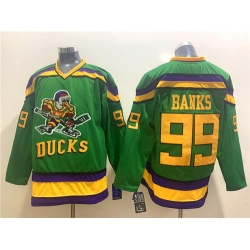 Ducks 99 Adam Banks Green CCM Jersey