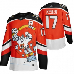 Men Anaheim Ducks 17 Ryan Kesler Red Adidas 2020 21 Reverse Retro Alternate NHL Jersey