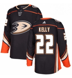 Mens Adidas Anaheim Ducks 22 Chris Kelly Authentic Black Home NHL Jerse