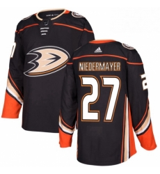 Mens Adidas Anaheim Ducks 27 Scott Niedermayer Premier Black Home NHL Jersey 