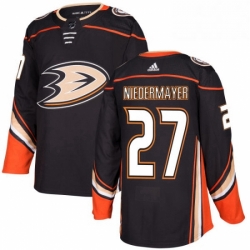 Mens Adidas Anaheim Ducks 27 Scott Niedermayer Premier Black Home NHL Jersey 