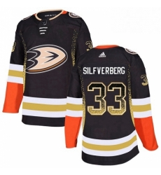 Mens Adidas Anaheim Ducks 33 Jakob Silfverberg Authentic Black Drift Fashion NHL Jersey 