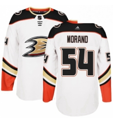 Mens Adidas Anaheim Ducks 54 Antoine Morand Authentic White Away NHL Jersey 