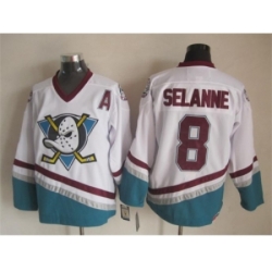 NHL Anaheim Ducks #8 Teemu Selanne white jerseys restore ancient ways